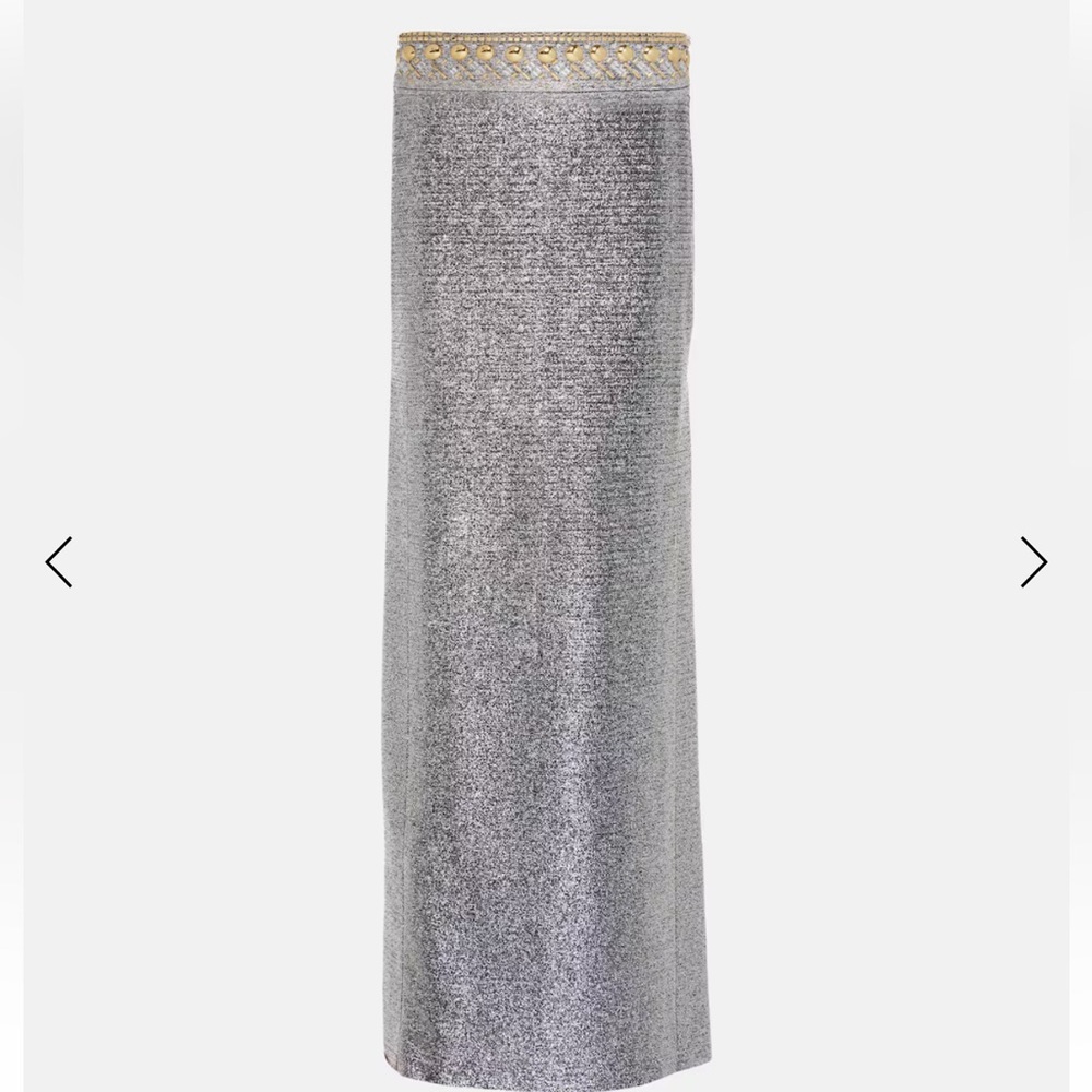 PACO Rabanne metallic maxi skirt